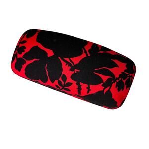 Vera Bradley Red Black Floral Sunglasses Clamshell Hard Case